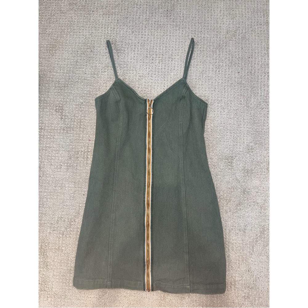 Kendall & Kylie Green Denim Dress